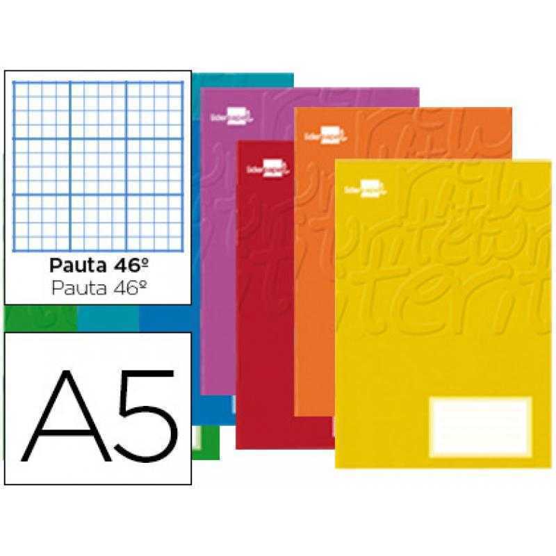 Libreta liderpapel smart a5 32 hojas 60 g/m2 rayado nº 46 colores surtidos