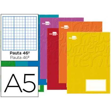 Libreta liderpapel smart a5 32 hojas 60 g/m2 rayado nº 46 colores surtidos