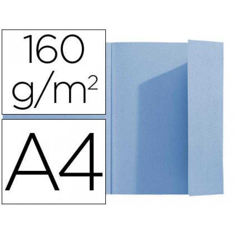 Subcarpeta exacompta din a4 azul 160g/m2 con solapa interior