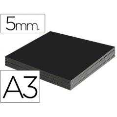 Cartón pluma liderpapel negro doble cara din a3 espesor 5 mm