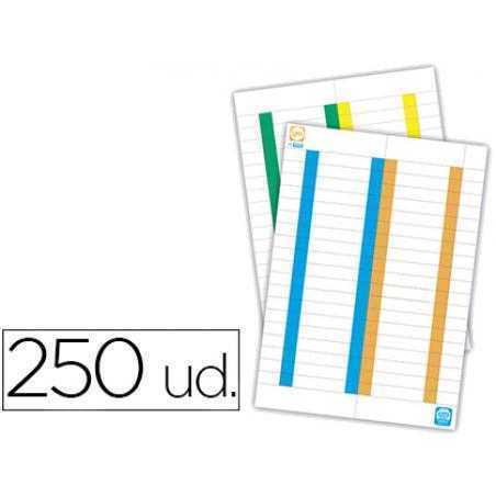 Tira de papel para visores pack de 250 etiquetas