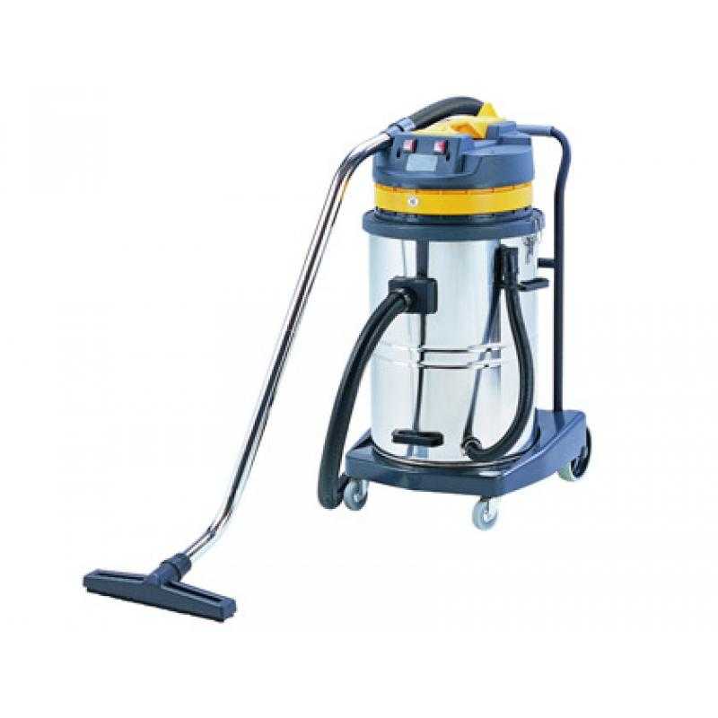 Aspiradora industrial q-connect 70l 2000w en seco y con agua 102,5x54x60 cms