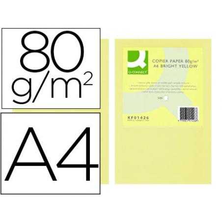 Papel color q-connect din a4 80gr champagne paquete de 500 hojas