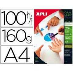Papel fotografico apli glossy doble cara din a4 pack de 100 hojas 160 gr