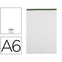 Bloc notas liderpapel liso a6 80 hojas 60 g/m2 perforado sin tapa