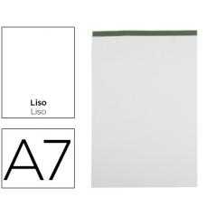 Bloc notas liderpapel liso a7 80 hojas 60 g/m2 perforado sin tapa
