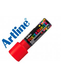Rotulador artline poster marker epp-30 punta rectangular 30 mm color rojo