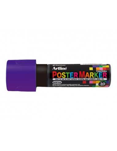 Rotulador artline poster marker epp-30 punta rectangular 30 mm color violeta
