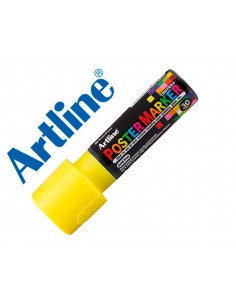 Rotulador artline poster marker epp-30 punta rectangular 30 mm color amarillo fluor