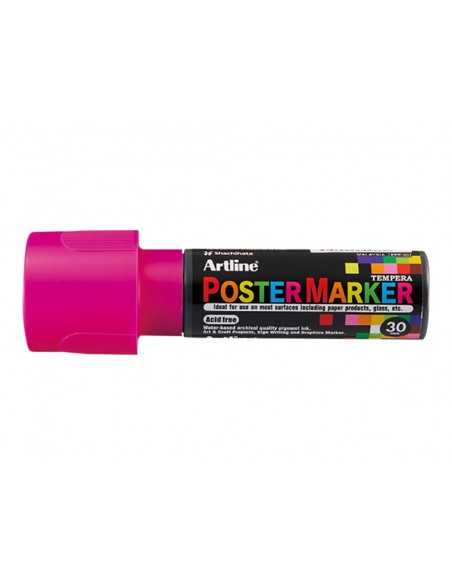 Rotulador artline poster marker epp-30 punta rectangular 30 mm color rosa fluor Rotulador artline poster marker epp-30 punta rectangular 30 mm color rosa fluor
