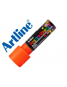 Rotulador artline poster marker epp-30 punta rectangular 30 mm color naranja fluor