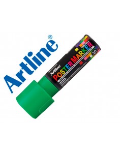 Rotulador artline poster marker epp-30 punta rectangular 30 mm color verde fluor