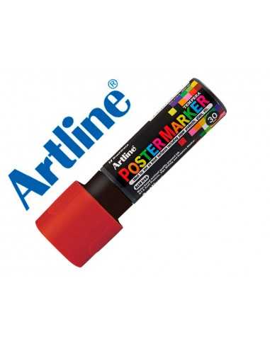 Rotulador artline poster marker epp-30 punta rectangular 30 mm color marron