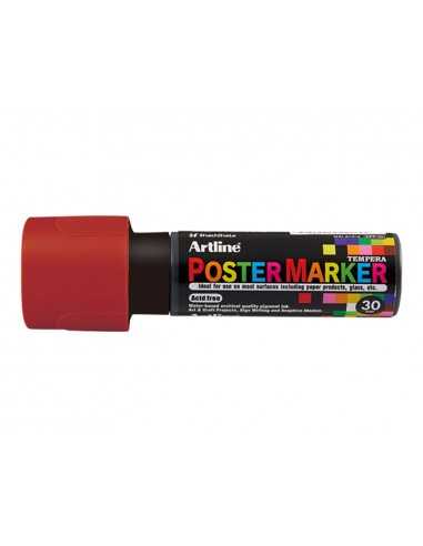 Rotulador artline poster marker epp-30 punta rectangular 30 mm color marron