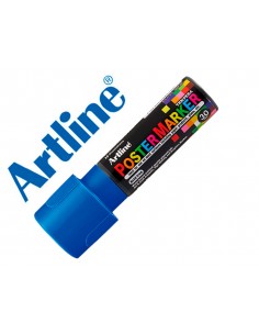 Rotulador artline poster marker epp-30 punta rectangular 30 mm color azul
