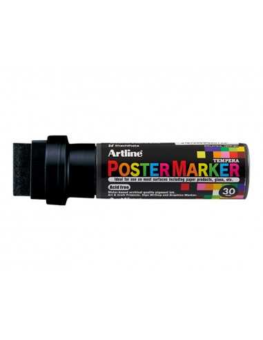 Rotulador artline poster marker epp-30 punta rectangular 30 mm color negro