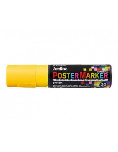 Rotulador artline poster marker epp-20 punta rectangular 20 mm color amarillo