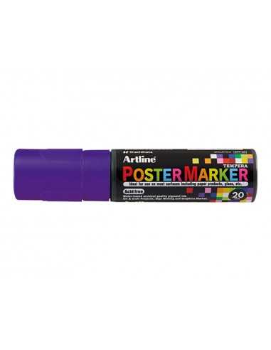 Rotulador artline poster marker epp-20 punta rectangular 20 mm color violeta