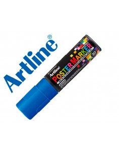 Rotulador artline poster marker epp-20 punta rectangular 20 mm color azul