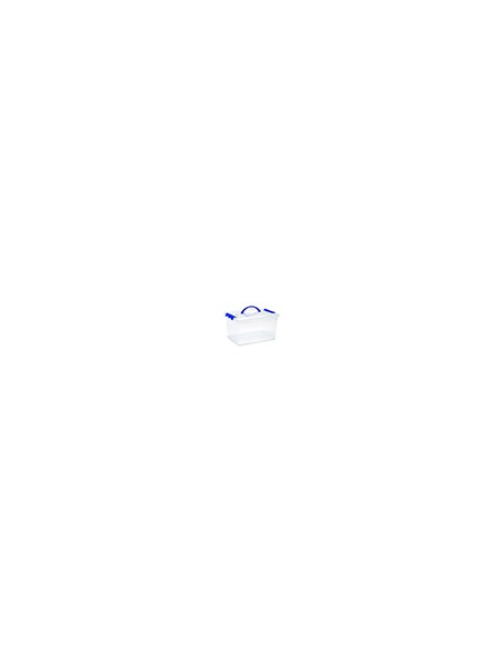 Contenedor plastico plasticforte n 9 transparente con tapa y asa capacidad 12 l Contenedor plastico plasticforte n 9 transparente con tapa y asa capacidad 12 l