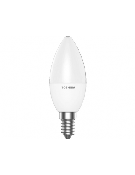 Bombilla led toshiba essential c37 e14 4.7w luz calida 2700k