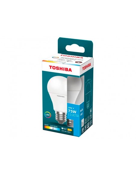 Bombilla led toshiba essential a60 e27 10w luz fria 6500k