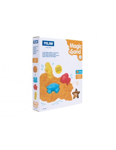 Juego milan magic sand arena cinetica con tres moldes