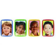 Puzle miniland niños del mundo set de 4 unidades 20 piezas