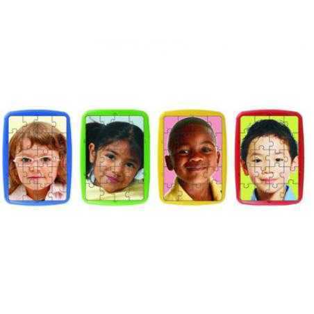 Puzle miniland niños del mundo set de 4 unidades 20 piezas