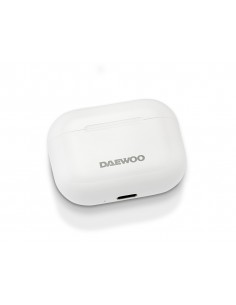 Auricular daewoo tws bluetooth 5.3 usb tipo-c con estuche de carga 500mah color blanco
