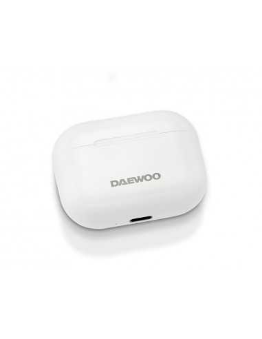 Auricular daewoo tws bluetooth 5.3 usb tipo-c con estuche de carga 500mah color blanco