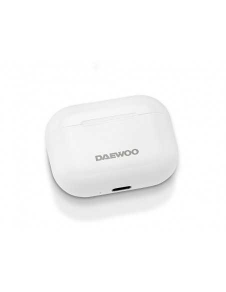 Auricular daewoo tws bluetooth 5.3 usb tipo-c con estuche de carga 500mah color blanco