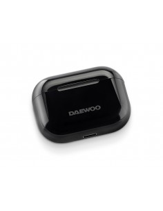 Auricular daewoo tws bluetooth 5.3 usb tipo-c con estuche de carga 500mah color negro