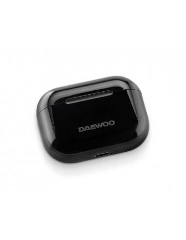 Auricular daewoo tws bluetooth 5.3 usb tipo-c con estuche de carga 500mah color negro