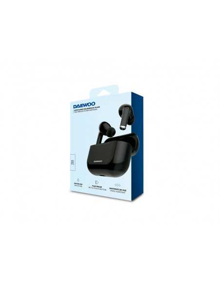 Auricular daewoo tws bluetooth 5.3 usb tipo-c con estuche de carga 500mah color negro
