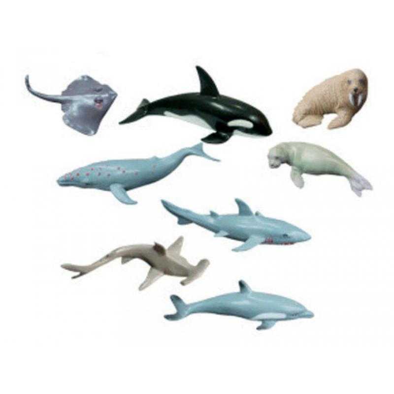 Juego miniland animales marinos 8 figuras
