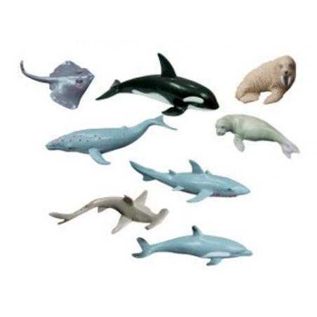 Juego miniland animales marinos 8 figuras