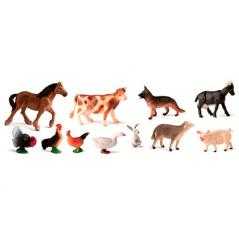 Juego miniland animales granja 11 figuras