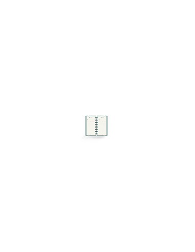Planificador carchivo ingeniox my week check list my week semanal turquesa 105x210 mm