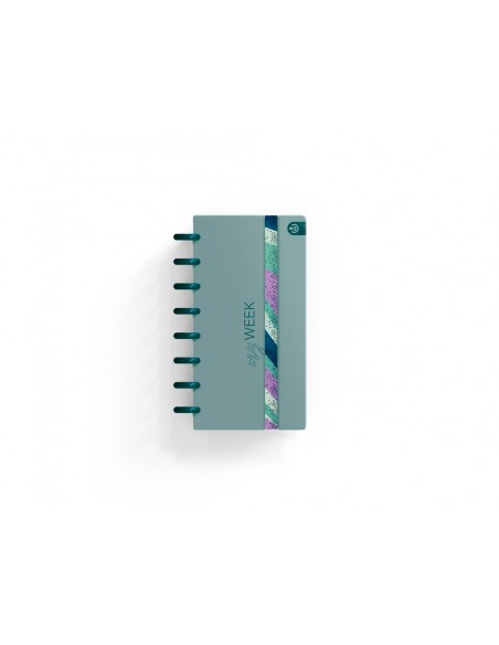 Planificador carchivo ingeniox my week check list my week semanal turquesa 105x210 mm