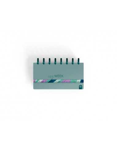 Planificador carchivo ingeniox my week check list my week semanal turquesa 105x210 mm