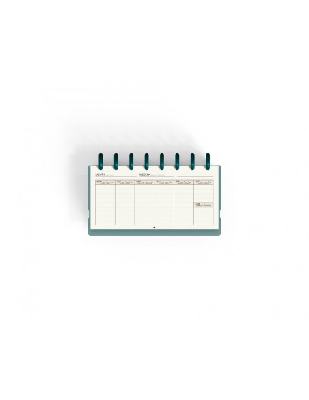 Planificador carchivo ingeniox my week check list my week semanal turquesa 105x210 mm