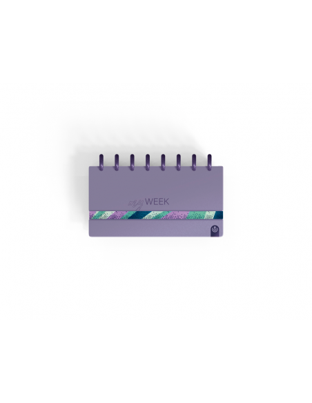 Planificador carchivo ingeniox my week check list my week semanal malva 105x210 mm