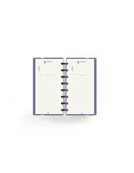 Planificador carchivo ingeniox my week check list my week semanal malva 105x210 mm