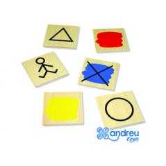 Juego andreutoys bloques logicos atributos 20 piezas 27x10x5 cm