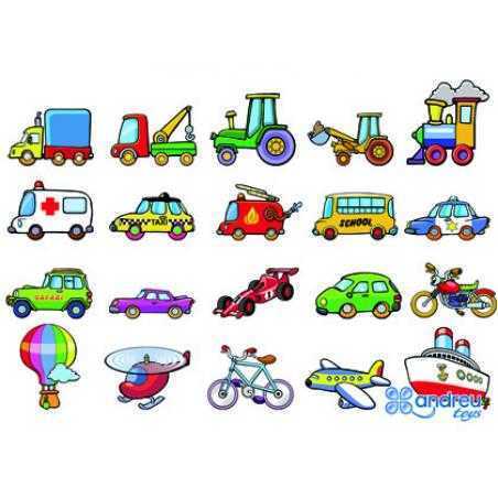 Juego andreutoys vehiculos magneticos 8 cm caja de 20 unidades surtidas 20,6x19x4,5 cm