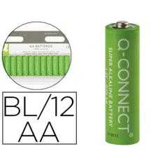 Pila q-connect alcalina aa -blister con 12 pilas