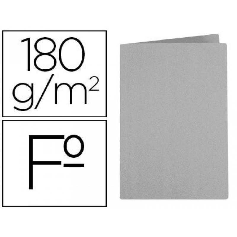 Subcarpeta liderpapel folio gris 180g/m2