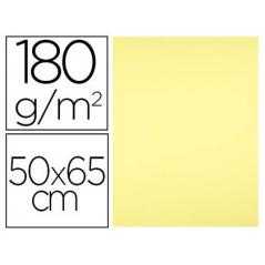 Cartulina liderpapel 50x65 180 gr amarillo medio paquete de 25