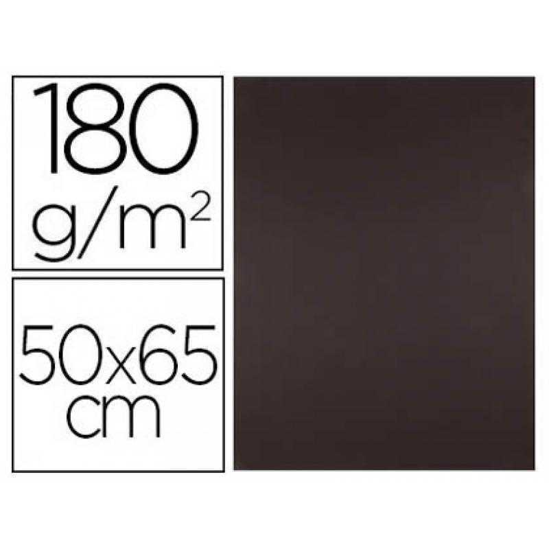 Cartulina liderpapel 50x65 180 gr marron paquete de 25